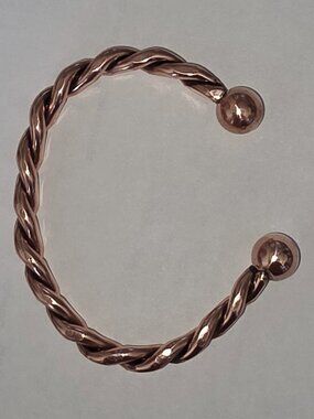 Men's 100% copper bracelet; hand made with 12mm copper bearings. 2 left $25 each